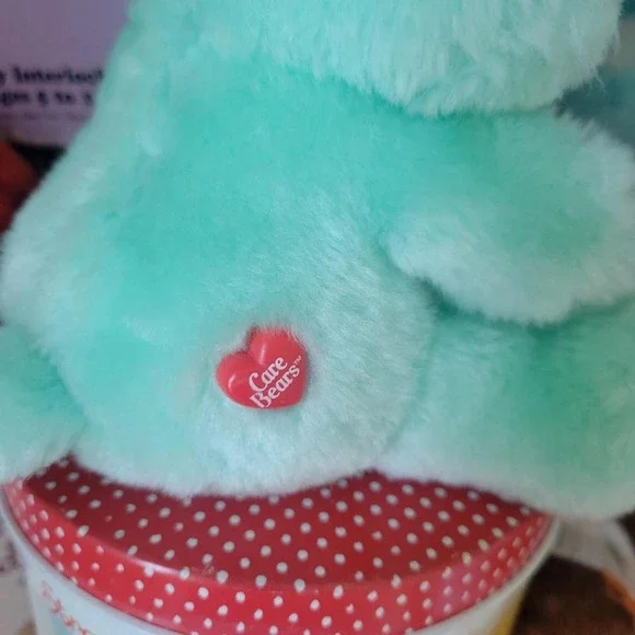 Vintage 80s Care Bears bedtime bear plush toy nwt - Picture 4 of 4